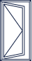 CASEMENT SINGLE SASH ESTERNAL OPENING