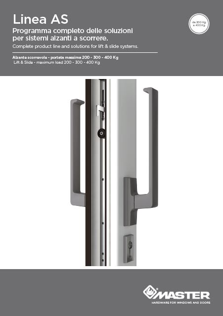 catalogo accessori serramenti Linea AS Lift and slide
