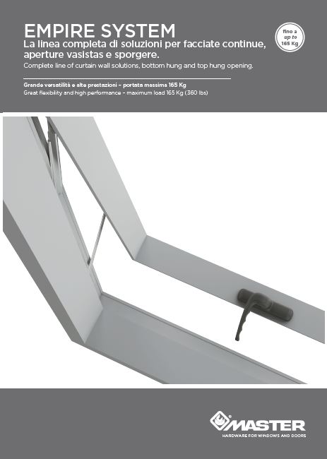 catalogo accessori serramenti EMPIRE SYSTEM Curtain wall hardware