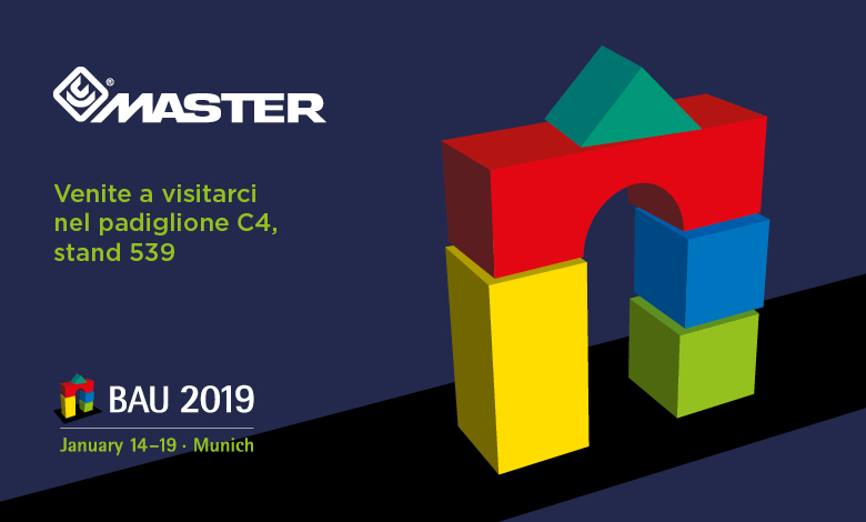 banner stand Master Italy al BAU 2019 a Monaco di Baviera