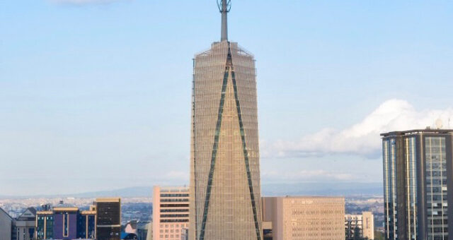 Britam Tower de Nairobi, gran proyecto internacional realizado con accesorios