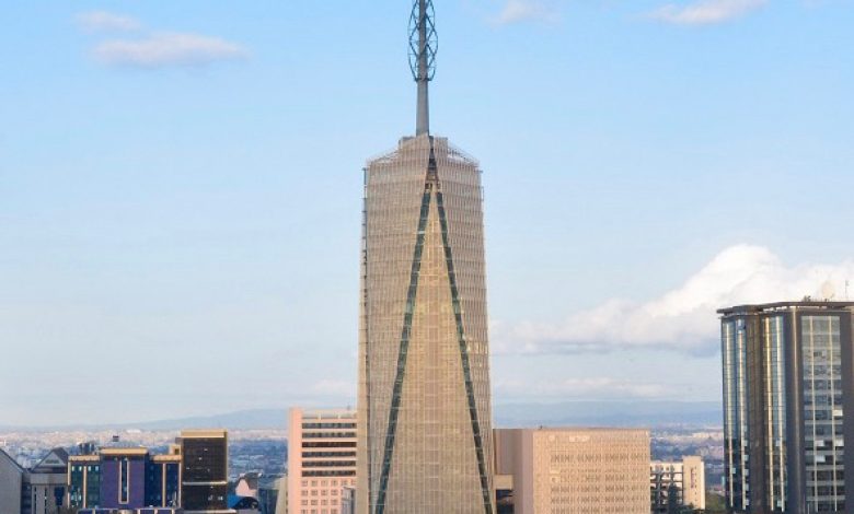 Britam Tower de Nairobi, gran proyecto internacional realizado con accesorios