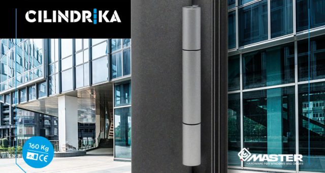 Master introduces CILINDRIKA, the slimline hinge for quick-coupling doors, easy
