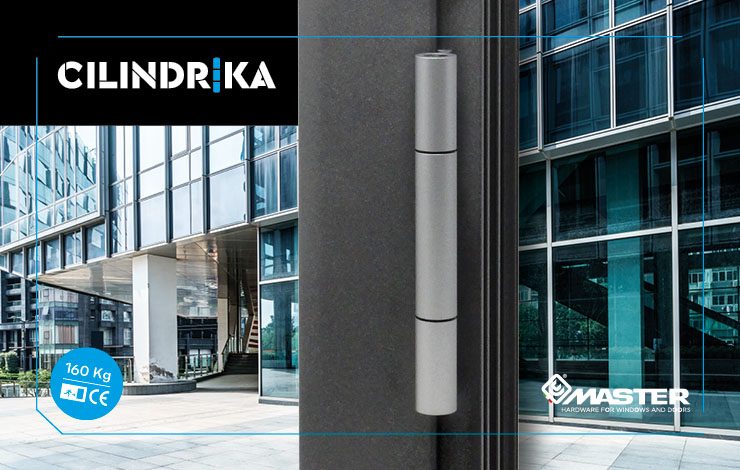 Master introduces CILINDRIKA, the slimline hinge for quick-coupling doors, easy