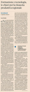 articolo di giornale Master Italy su Il Sole 24 Ore