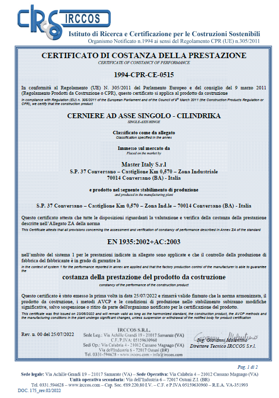 certificato 8050.6