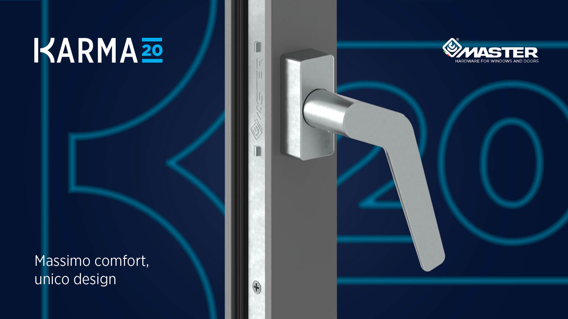 Master presents Karma 20°: innovation that simplifies the opening of sliding frames